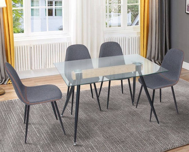 Стол стеклянный Эшли 120*80 см Mix Mebli Стол стеклянный Эшли 120*80 см Mix Mebli (Імпорт)